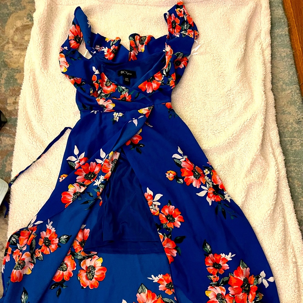 BCX floral flowing dress size XXS